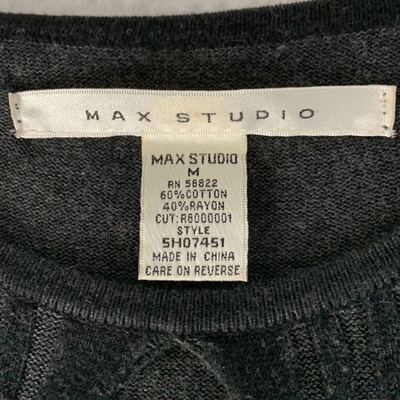 Max Studio long sleeve sweater dress with crew neck - Picture 10 of 10